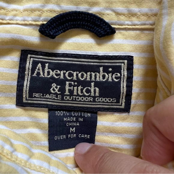 Abercrombie & Fitch 100% Cotton Button Down Shirt Men’s Size M - Picture 2 of 7